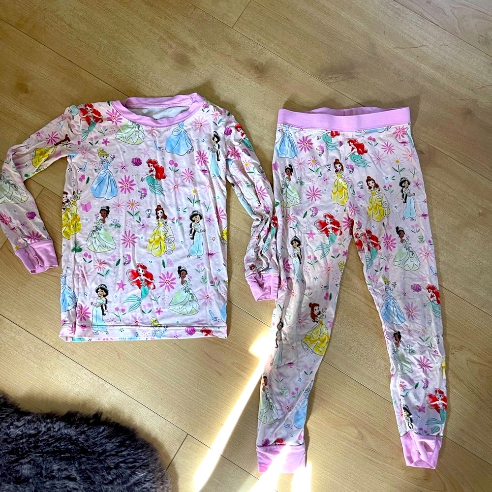 Little Sleepies x Disney Pink Princess Pajamas Set -3T